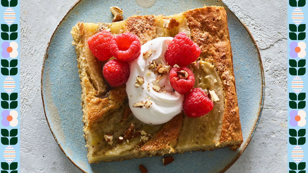 Easter Sunday Brunch Idea: Banana bread sheet pan pancakes