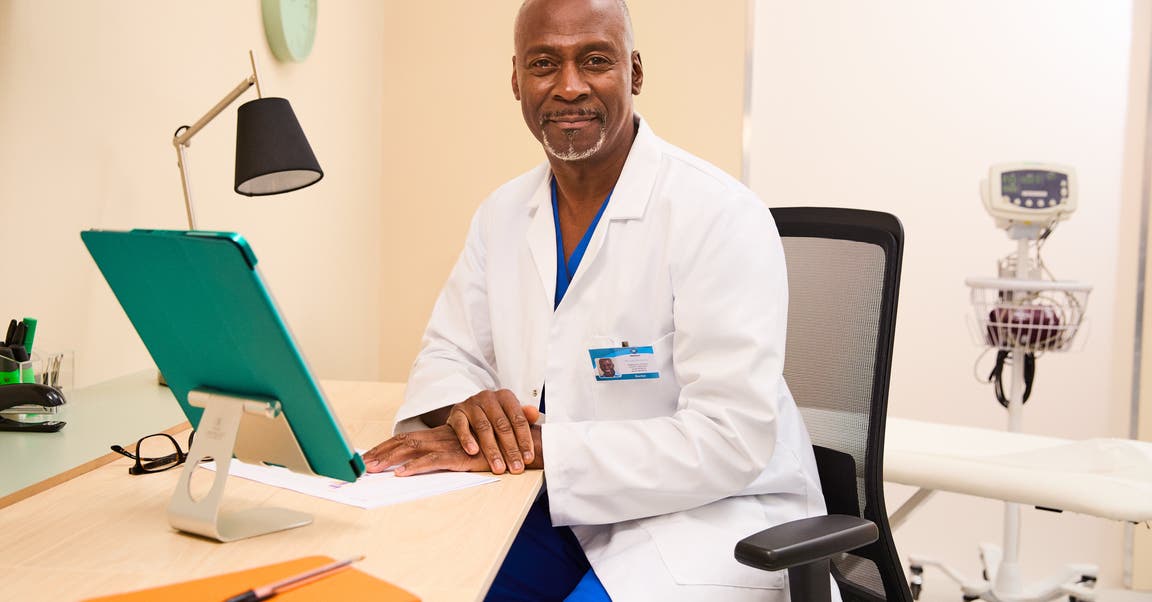 doctor smiling