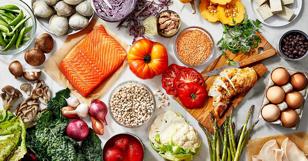 a spread of zeropoint foods from the Diabetes-Tailored Plan