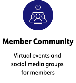 Member Community, Virtual events and social media groups for members