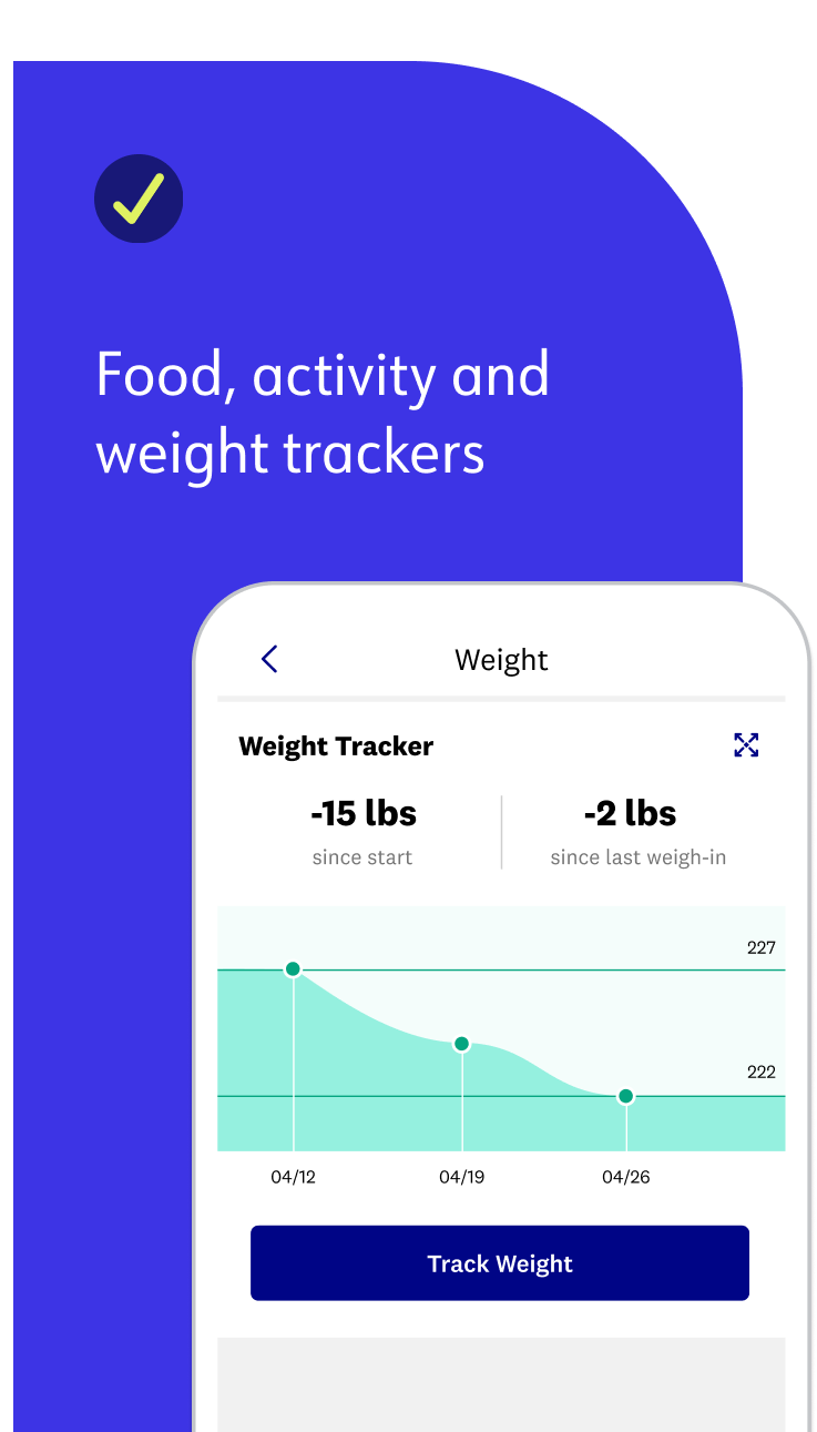 Find in the WW app Food, activity and weight trackers.