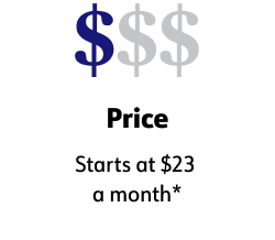 Price Starts at $23 a month*