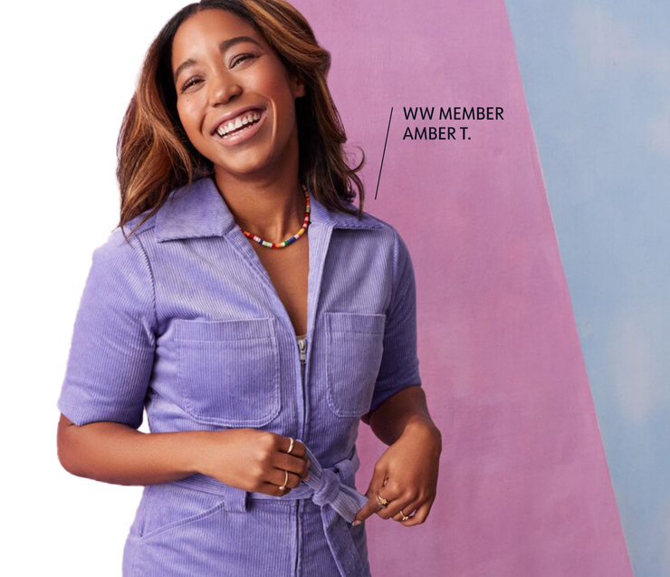 WW member Amber T. smiles