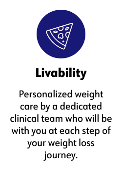 Livibility  Personalized weight care by a dedicated clinical team who will be with you at each step of your weight loss journey.