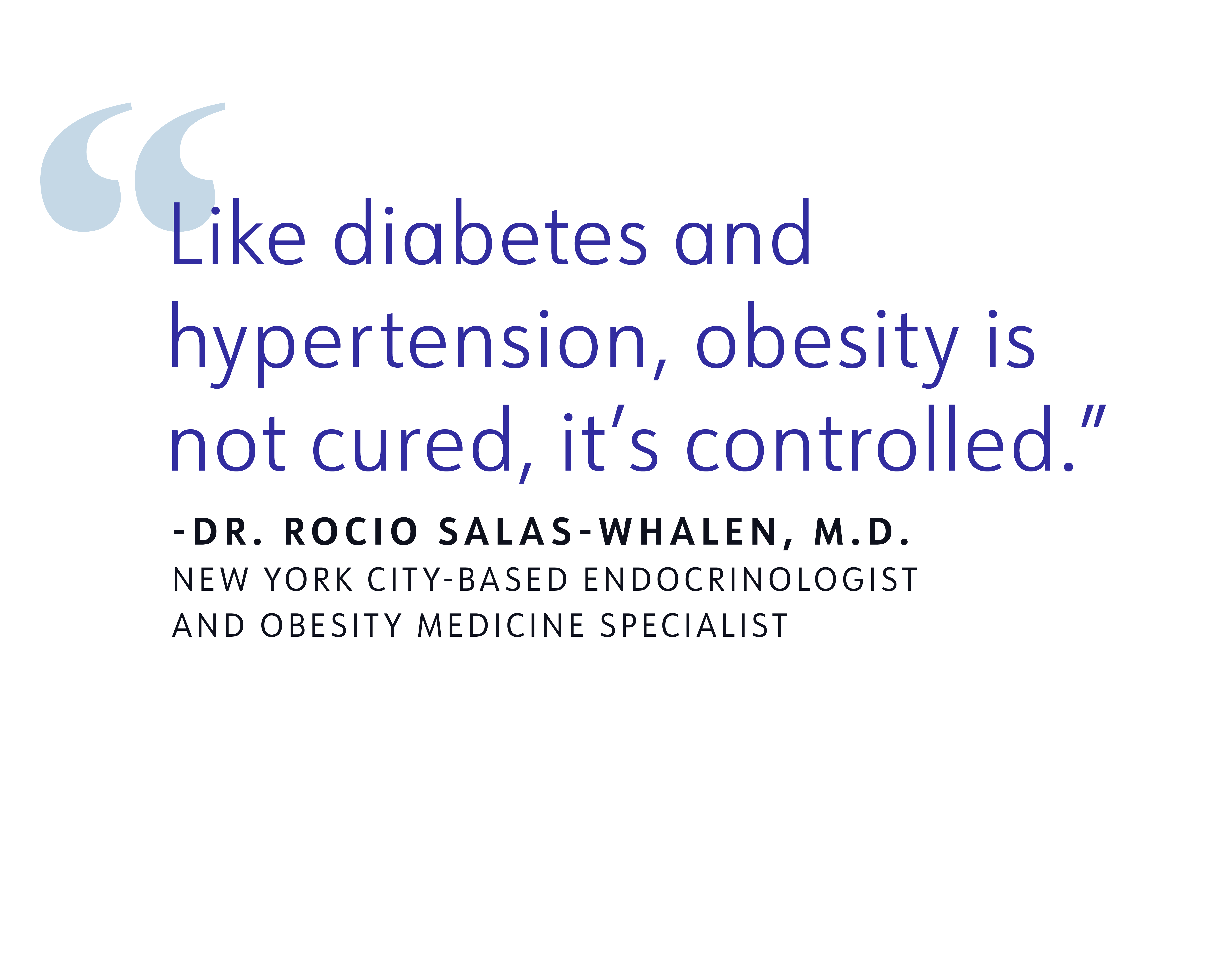 “[Obesity] is an abnormal physiological process. We would never look at someone with asthma and tell them it’s their fault their lungs aren’t working.”-Alexandra Lee, Ph.D.