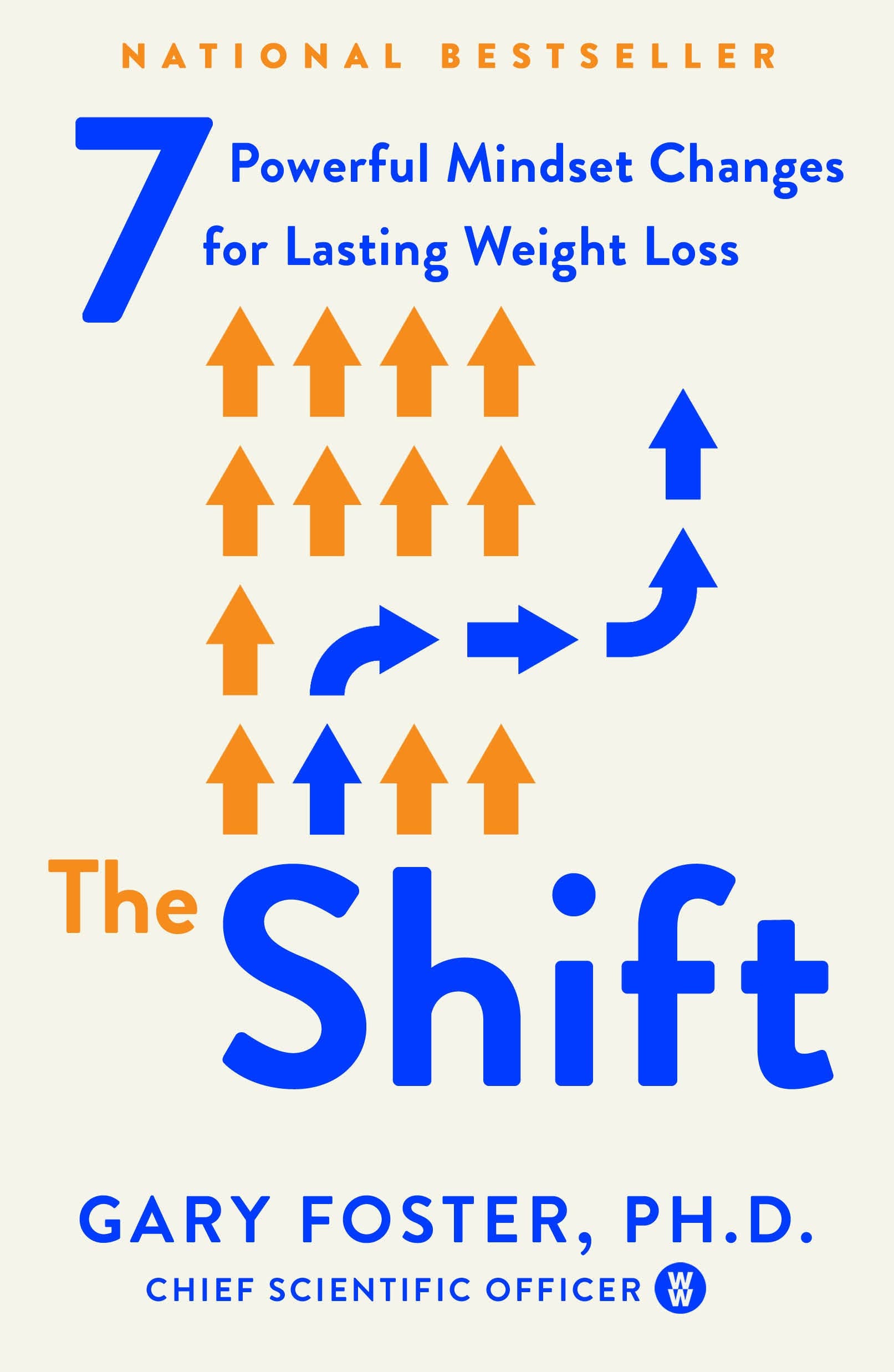 Front cover of the book, The Shift by Gary Foster, PH.D., chief scientific officer, WW