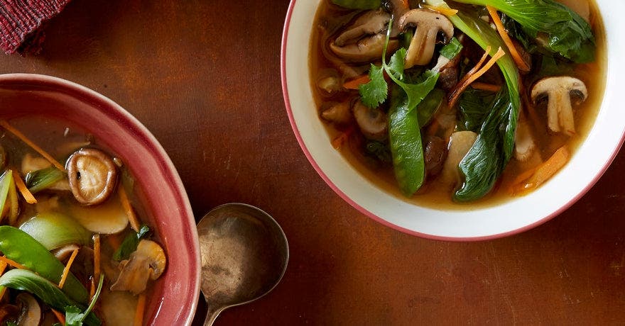 Asian mushroom soup