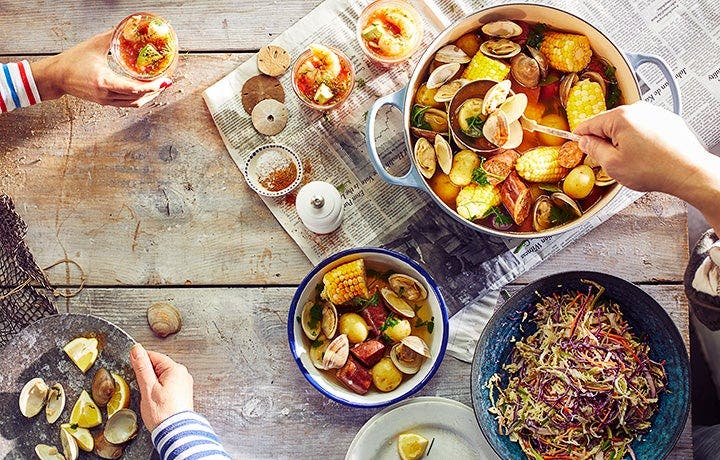 Clam bake: The one pot kitchen version