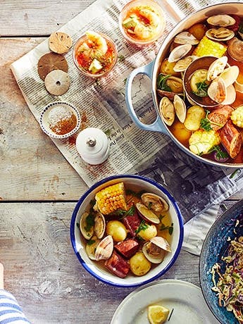 Clam bake: The one pot kitchen version
