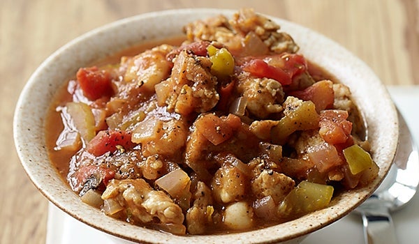 Southwest Hominy Turkey Stew