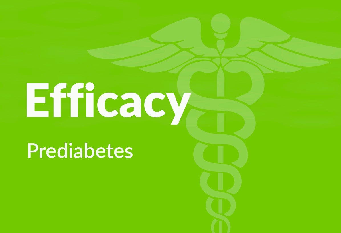 Efficacy for those with prediabetes in the United States