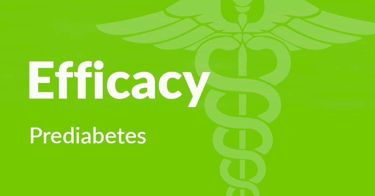 Efficacy for those with prediabetes in the United States