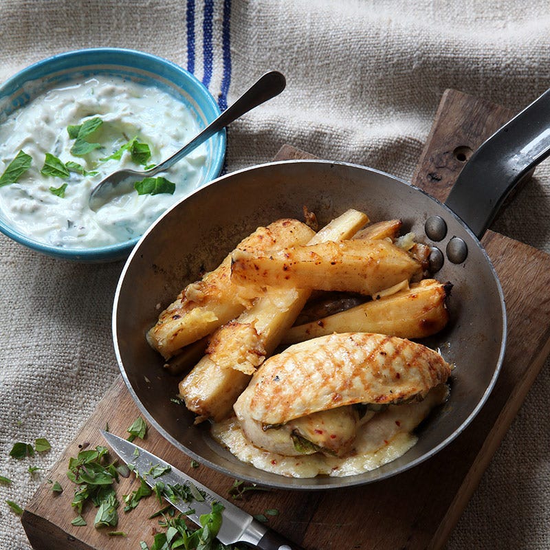 Foto av Ostfyllda kycklingbröst med gratinerad palsternacka från WW ViktVäktarna
