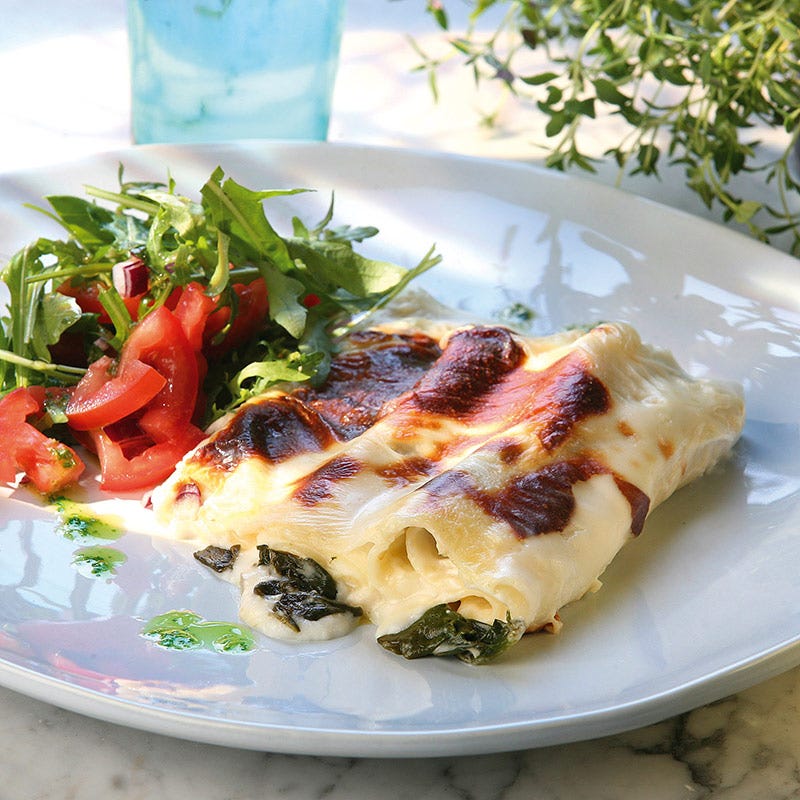 Foto av Spenatcannelloni med tomatsallad från WW ViktVäktarna