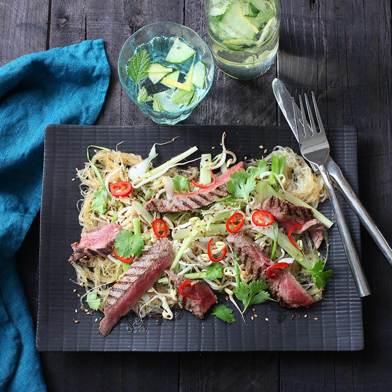 Foto av Ryggbiff med glasnudlar thai style från WW ViktVäktarna