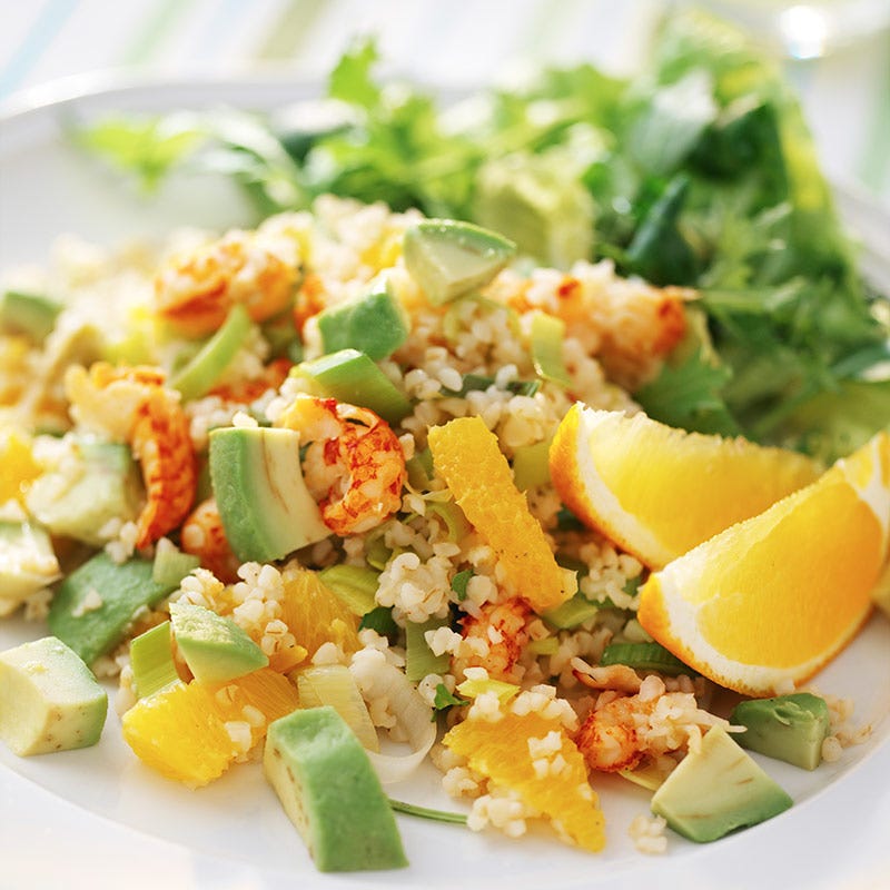 Foto av Kräftbulgur med apelsin och avokado från WW ViktVäktarna