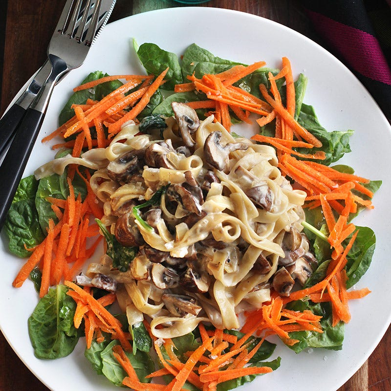 Foto av Spenat- och champinjonpasta från WW ViktVäktarna
