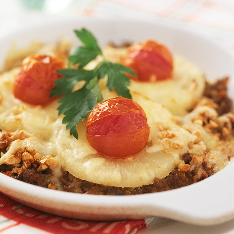 Foto av Köttfärsgratäng med ananas och jordnötter från WW ViktVäktarna