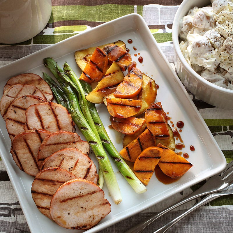 Foto av Grillad kassler med frukt från WW ViktVäktarna