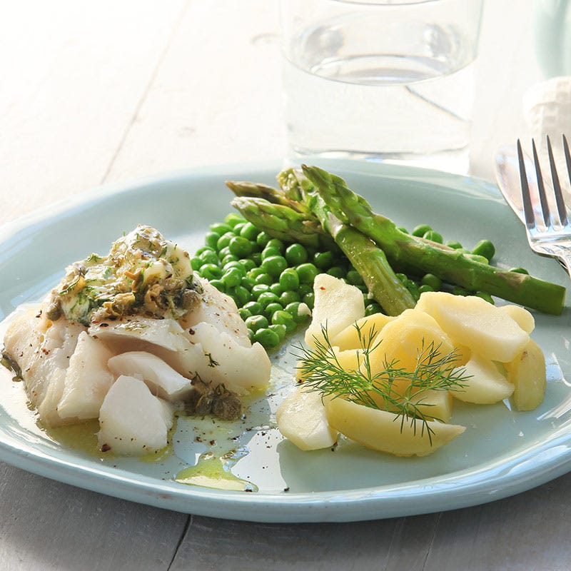 Foto av Torsk med kapris- och dillsmör från WW ViktVäktarna