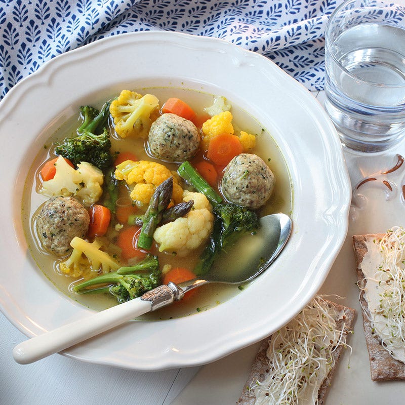 Foto av Grönsakssoppa med kalkonfrikadeller från WW ViktVäktarna