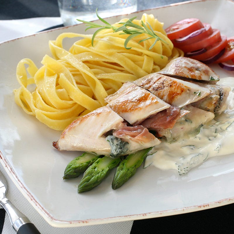 Foto av Fylld kycklingfilé och pasta från WW ViktVäktarna