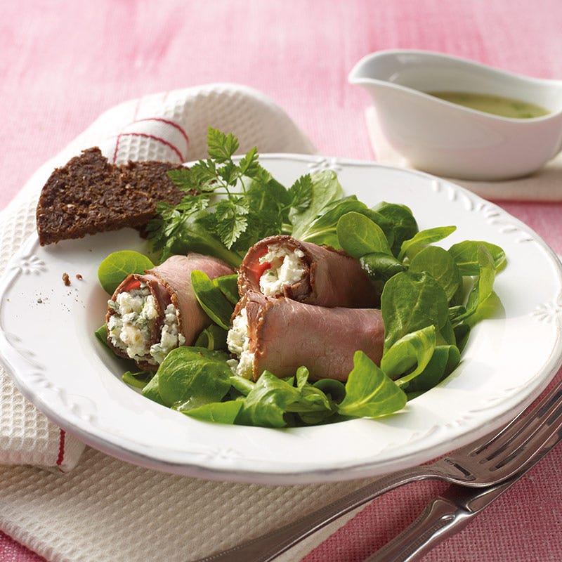 Foto av Rostbiffsrullar med machésallad från WW ViktVäktarna