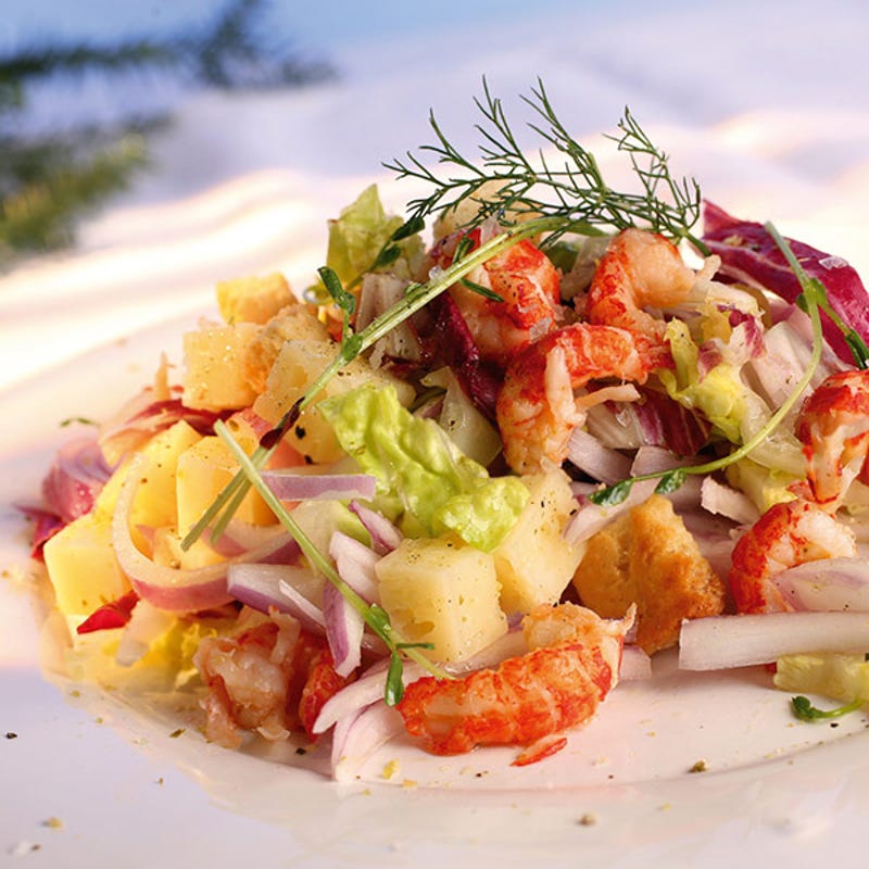 Foto av Vintersallad med kräftstjärtar från WW ViktVäktarna