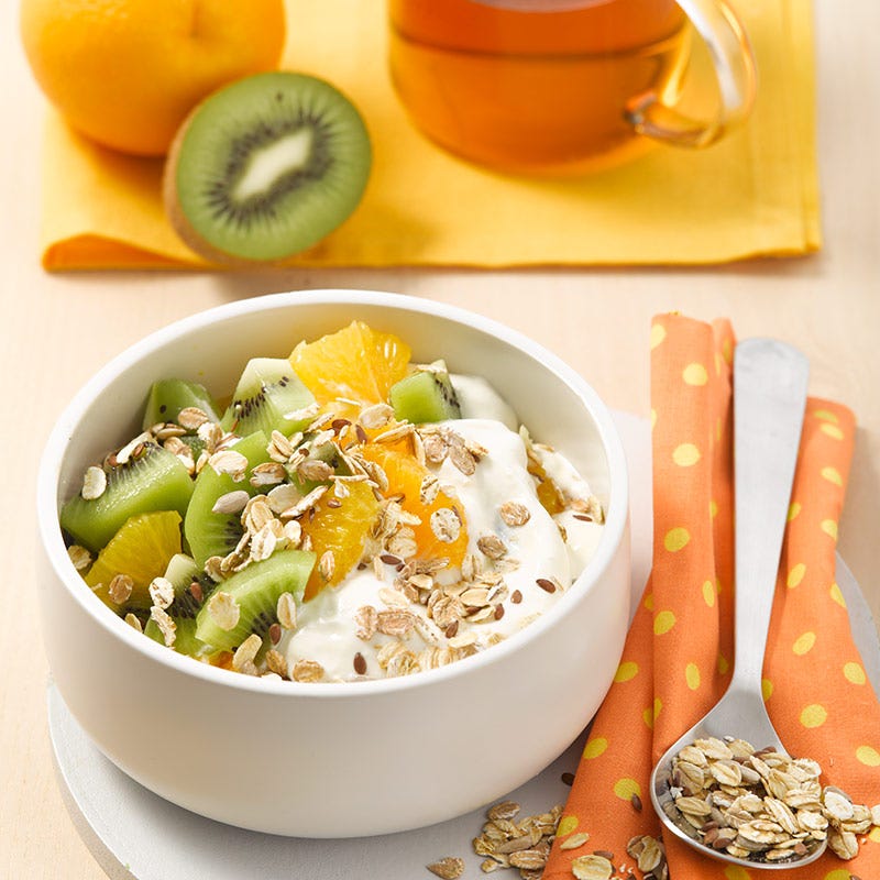 Foto av Apelsinyoghurt med müsli och kiwi från WW ViktVäktarna