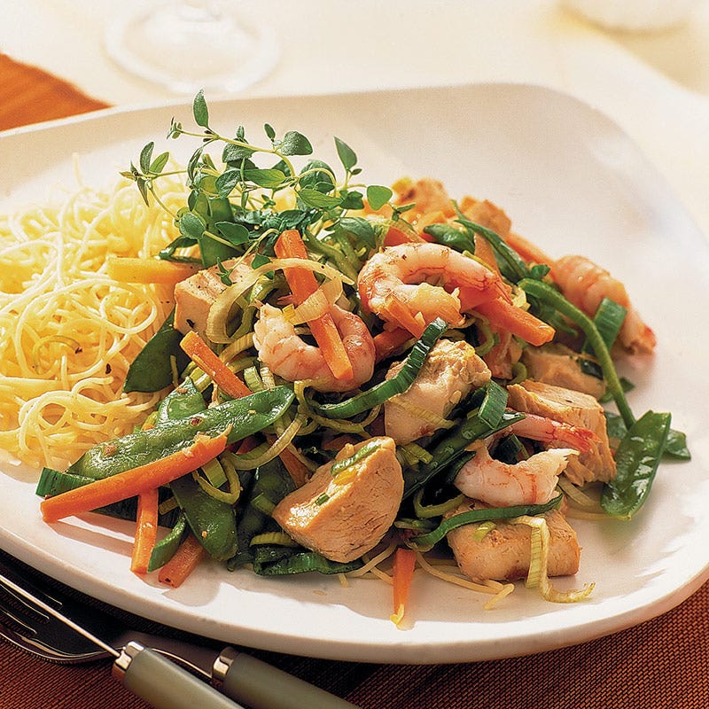 Foto av Nudlar med räkor och kyckling från WW ViktVäktarna