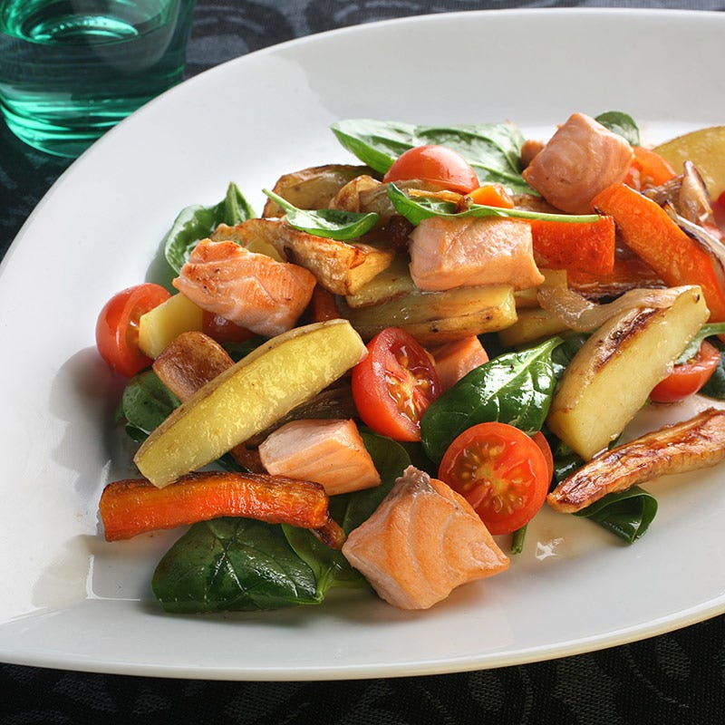 Foto av Varm potatis- och laxsallad från WW ViktVäktarna