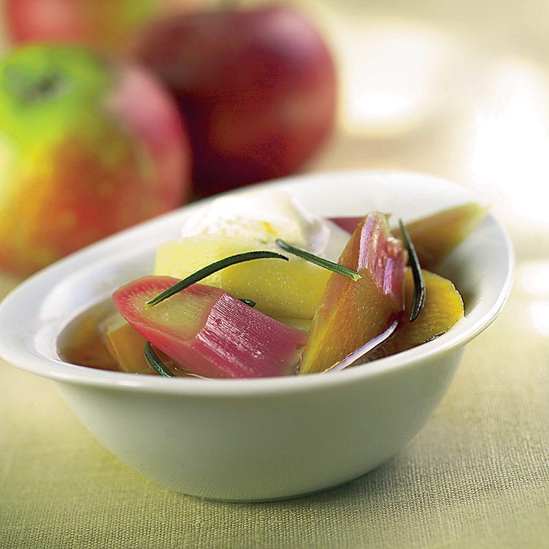 Foto av Rosmarindoftande äppel- och rabarberkompott från WW ViktVäktarna