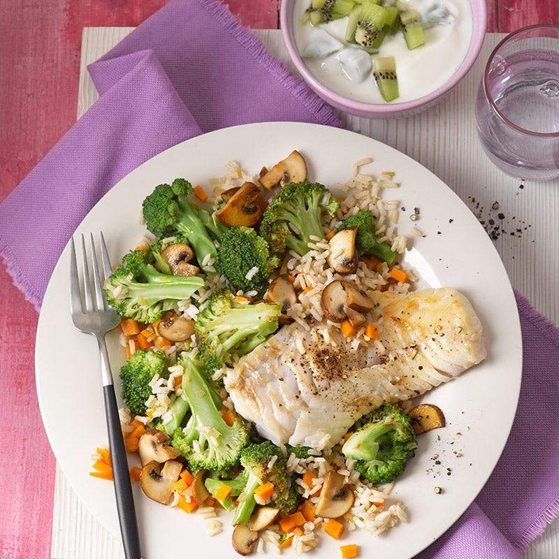 Foto av Grönsaksris med fisk från WW ViktVäktarna