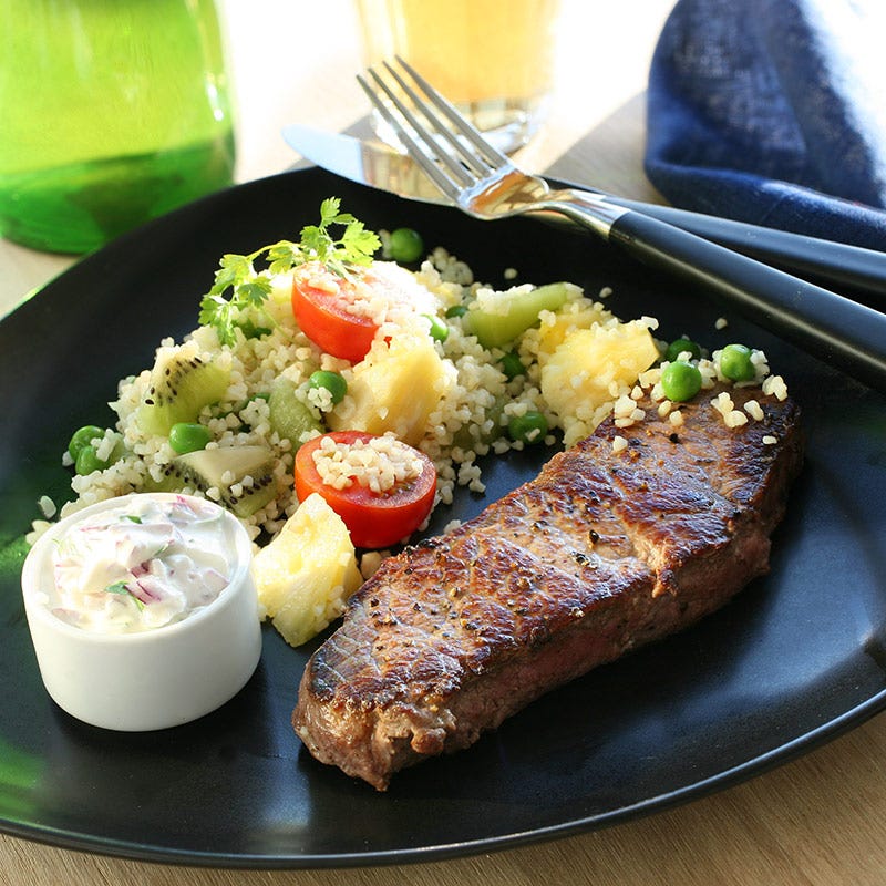 Foto av Ryggbiff med fruktig bulgur från WW ViktVäktarna