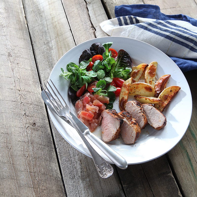 Foto av Grillad fläskfilé med rabarberchutney från WW ViktVäktarna