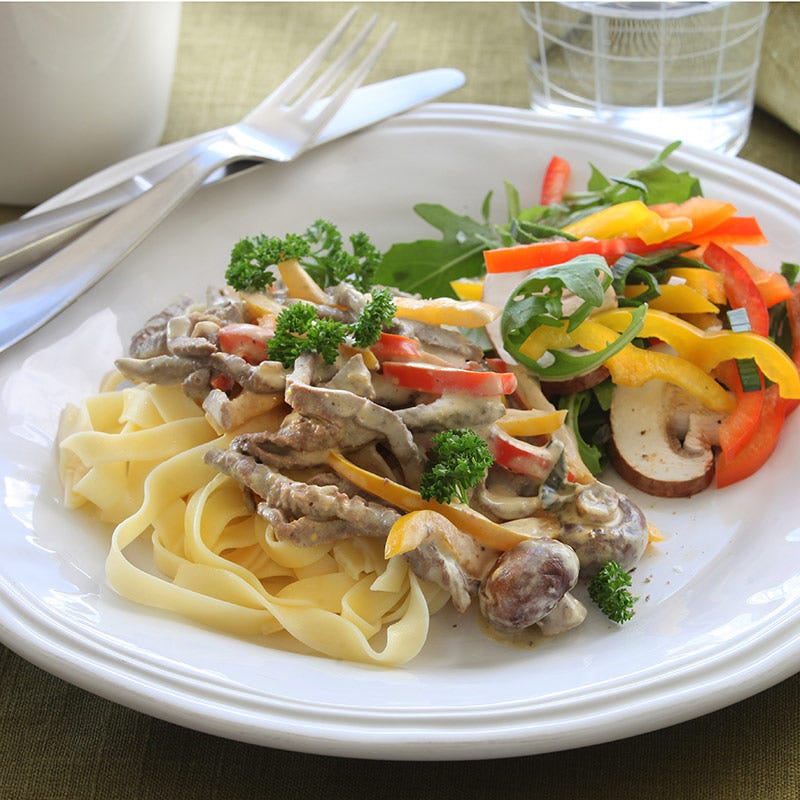 Foto av Lövbiffsgryta och tagliatelle från WW ViktVäktarna