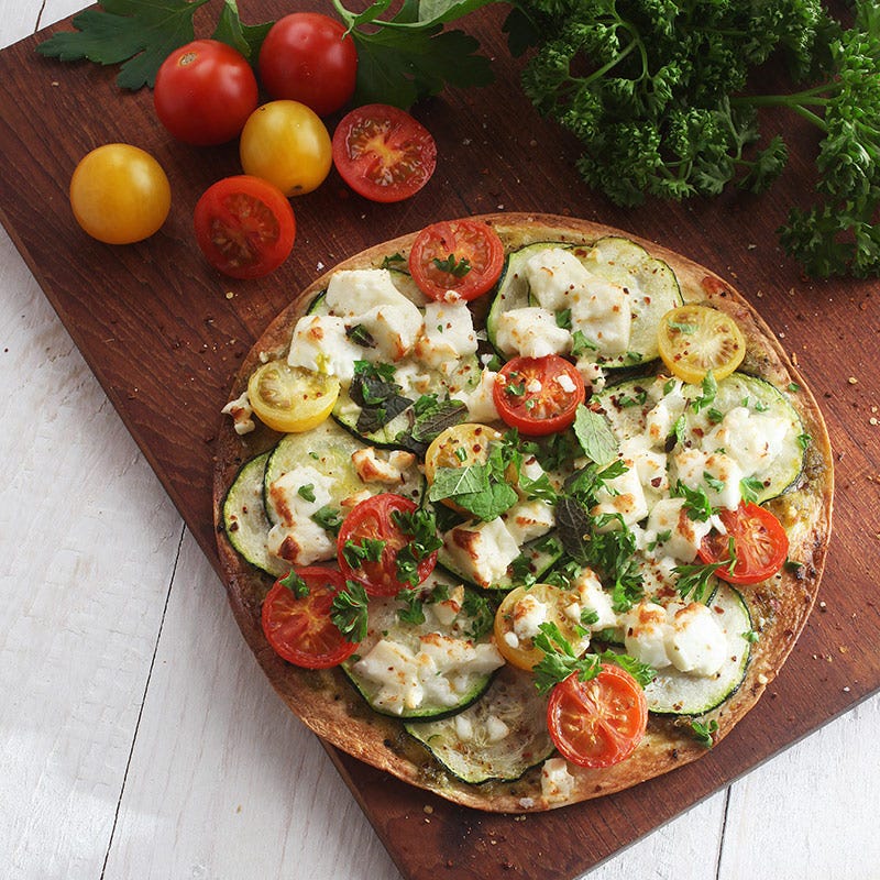 Foto av Pizza med pesto och grönsaker från WW ViktVäktarna