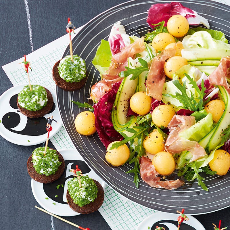 Foto av Melonsallad med skinka från WW ViktVäktarna