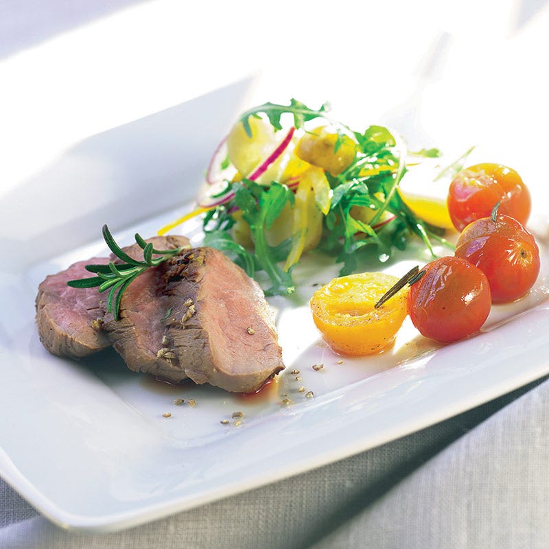 Foto av Helstekt fläskfilé med potatissallad och slungade tomater från WW ViktVäktarna