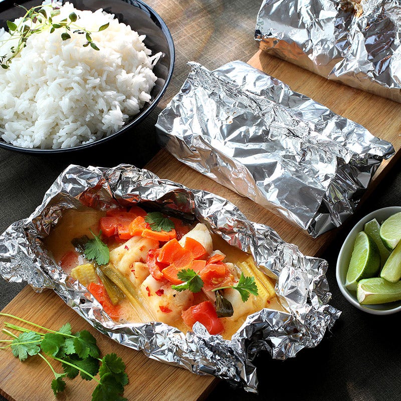 Foto av Thaifisk i folie från WW ViktVäktarna