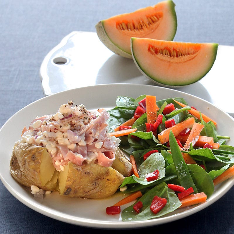 Foto av Bakad potatis med skinkröra från WW ViktVäktarna