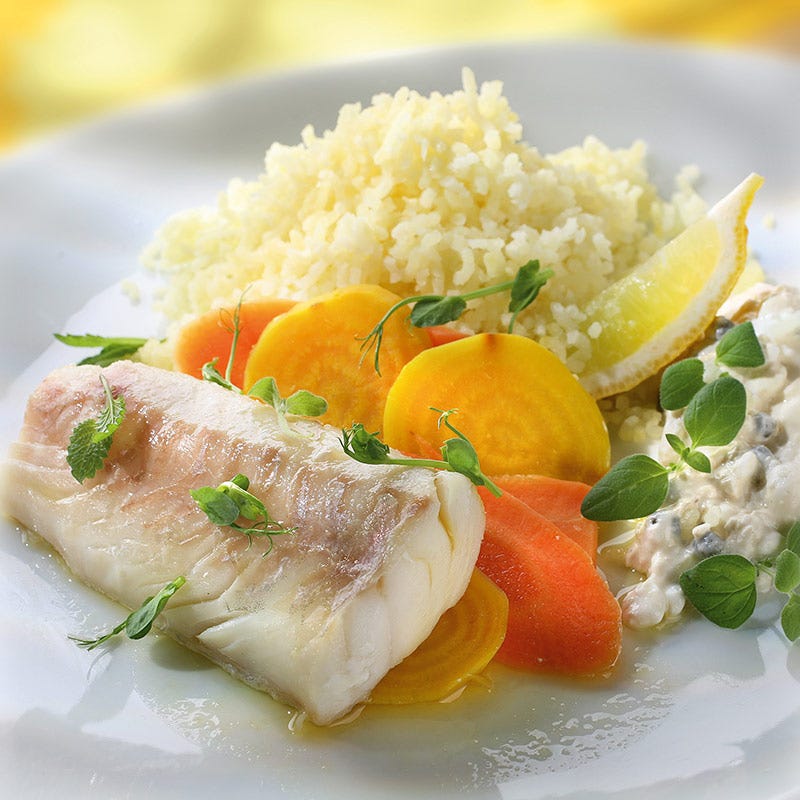 Foto av Dijontorsk med pressad potatis och gulbetor från WW ViktVäktarna