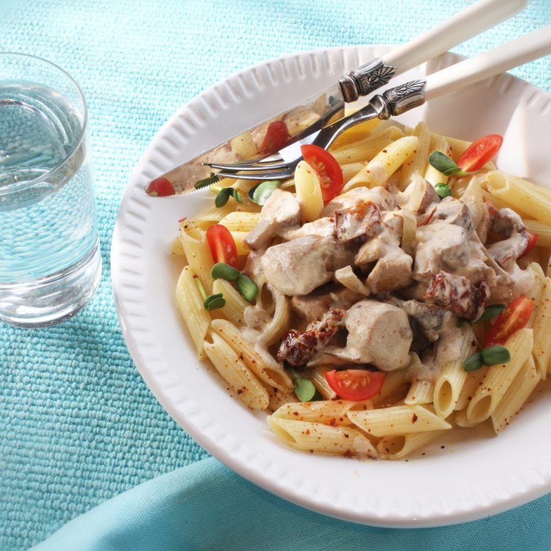 ViktVäktarna - Pasta med kyckling och soltorkade tomater