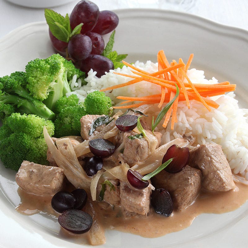 Foto av Köttgryta med druvor och dragon från WW ViktVäktarna