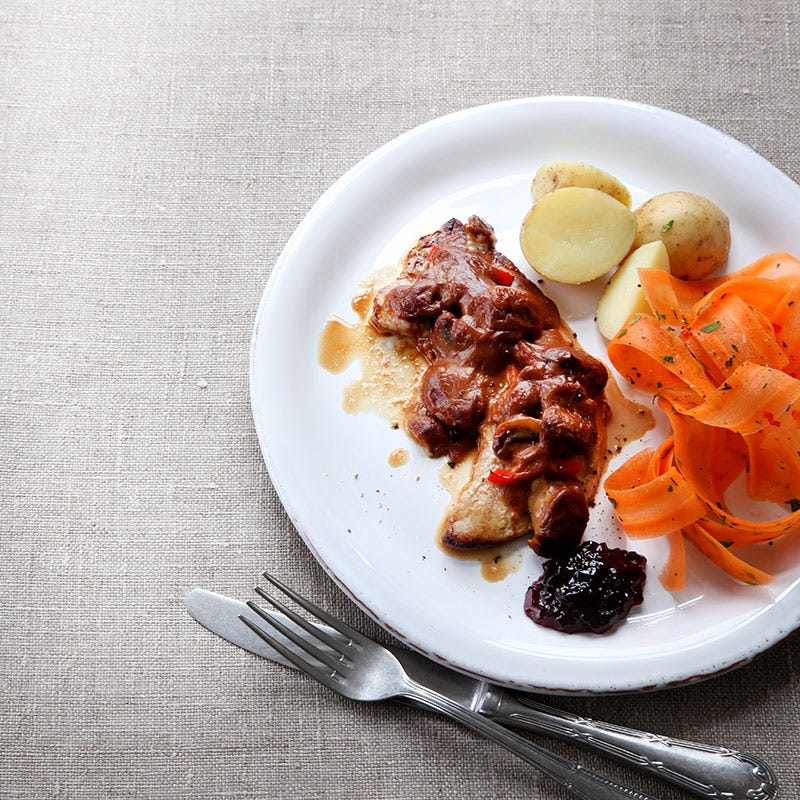 Foto av Skinkschnitzel med champinjonsås från WW ViktVäktarna