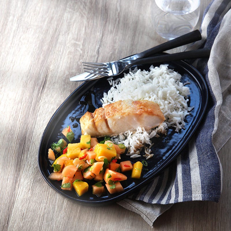 Foto av Japansk fisk med mango- och melonsalsa från WW ViktVäktarna