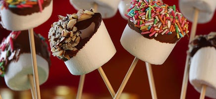 Chokladdoppade marshmallows