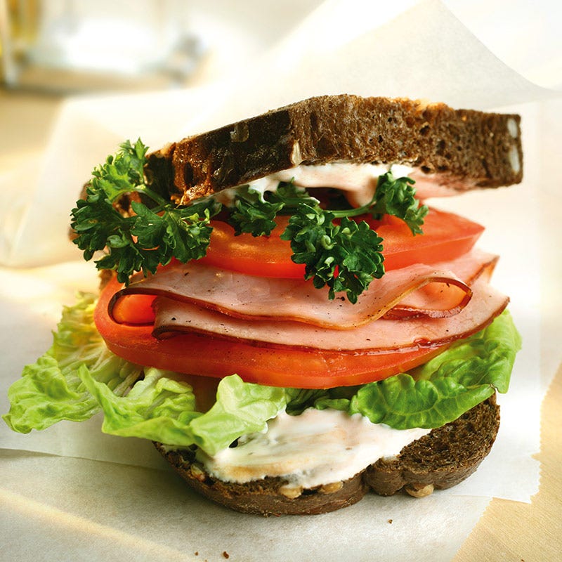 Foto av Grov sandwich "BLT style" från WW ViktVäktarna