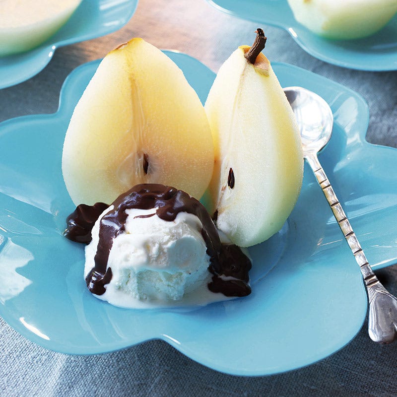 Foto av Ingefärspäron med chokladsås från WW ViktVäktarna