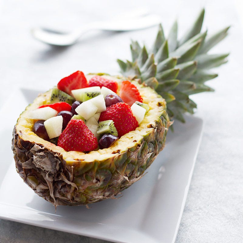 Foto av Ananasskålar med frukt från WW ViktVäktarna